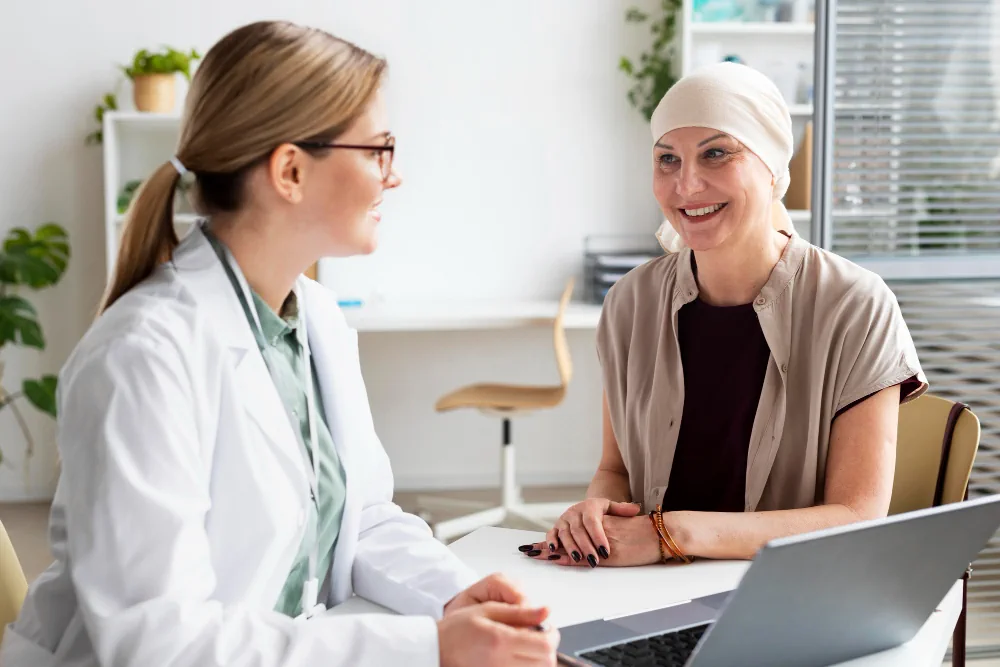Healthcare support consultation with an adult patient