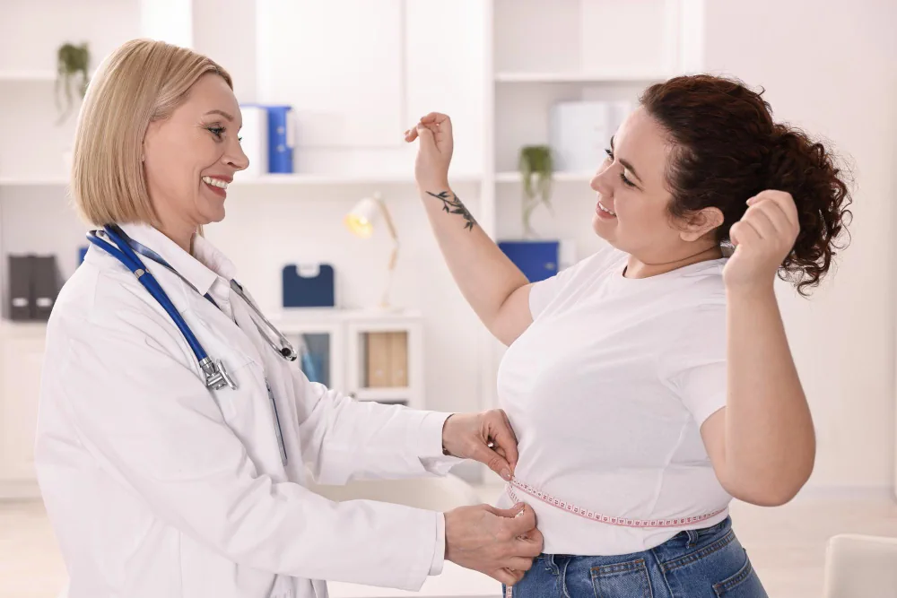 Healthcare provider discussing health and wellness goals with a patient